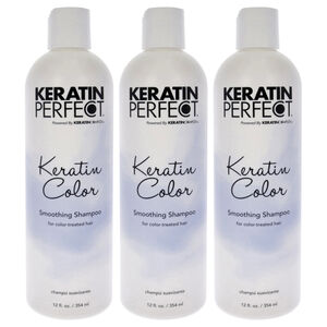 Keratin Color Shampoo - Pack of 3 by Keratin Perfect for Unisex 12 oz Shampoo